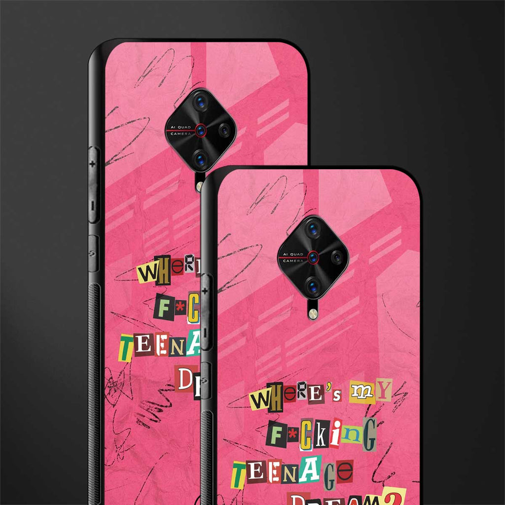 teenage dream glass case for vivo s1 pro image-2