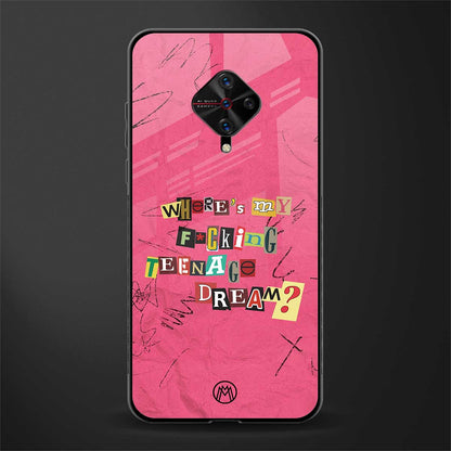 teenage dream glass case for vivo s1 pro image