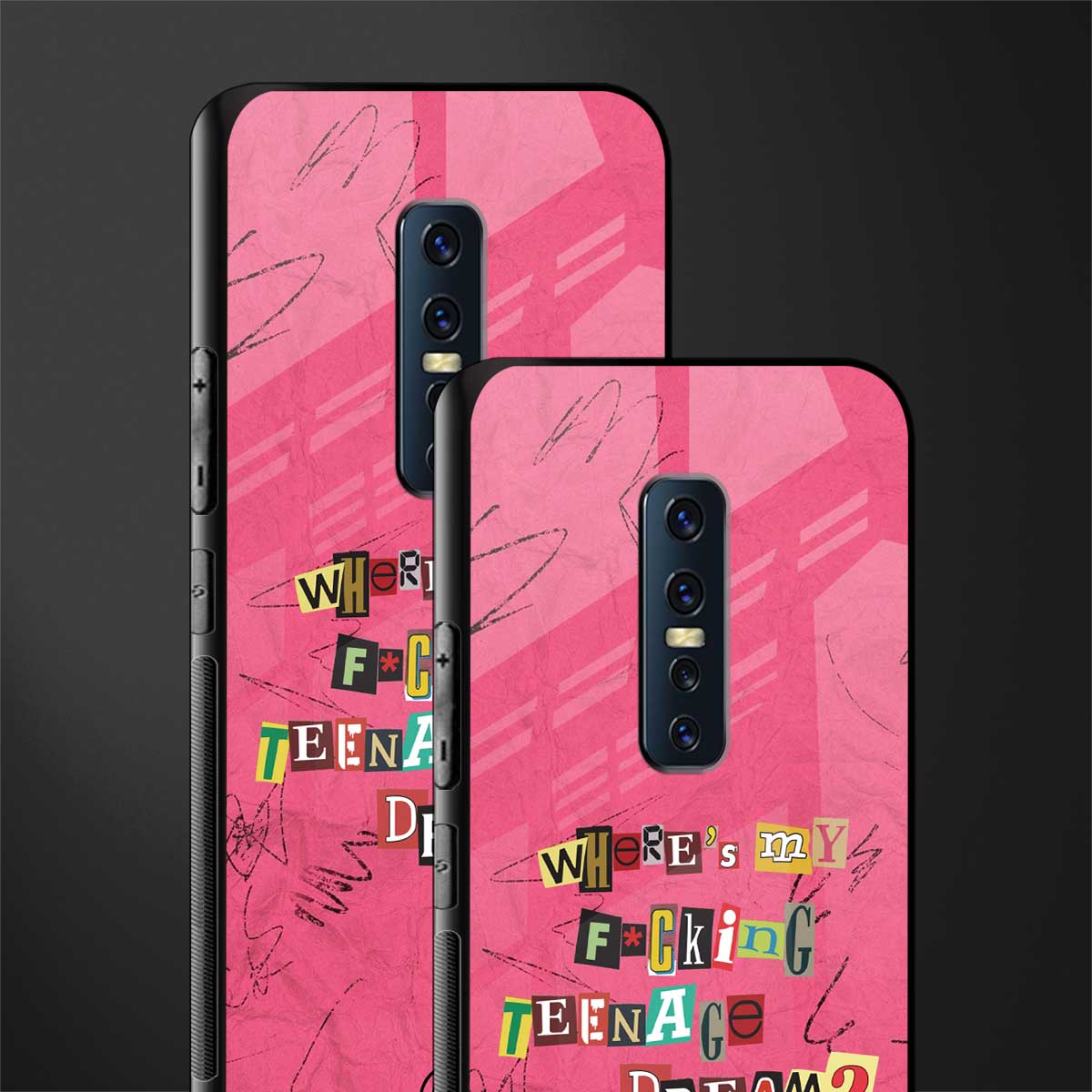 teenage dream glass case for vivo v17 pro image-2