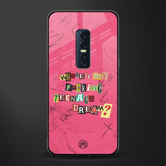 teenage dream glass case for vivo v17 pro image