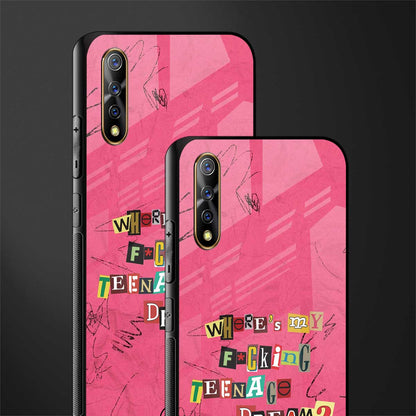 teenage dream glass case for vivo s1 image-2