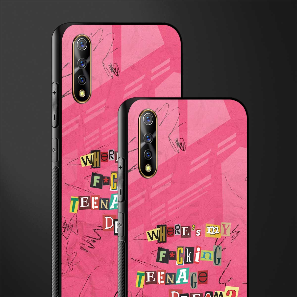 teenage dream glass case for vivo z1x image-2