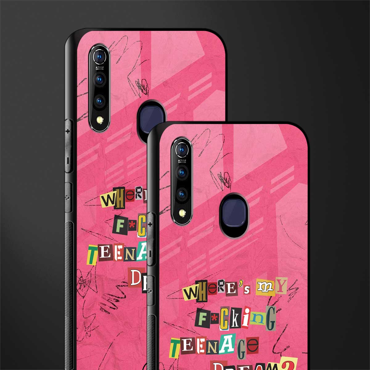teenage dream glass case for vivo z1 pro image-2