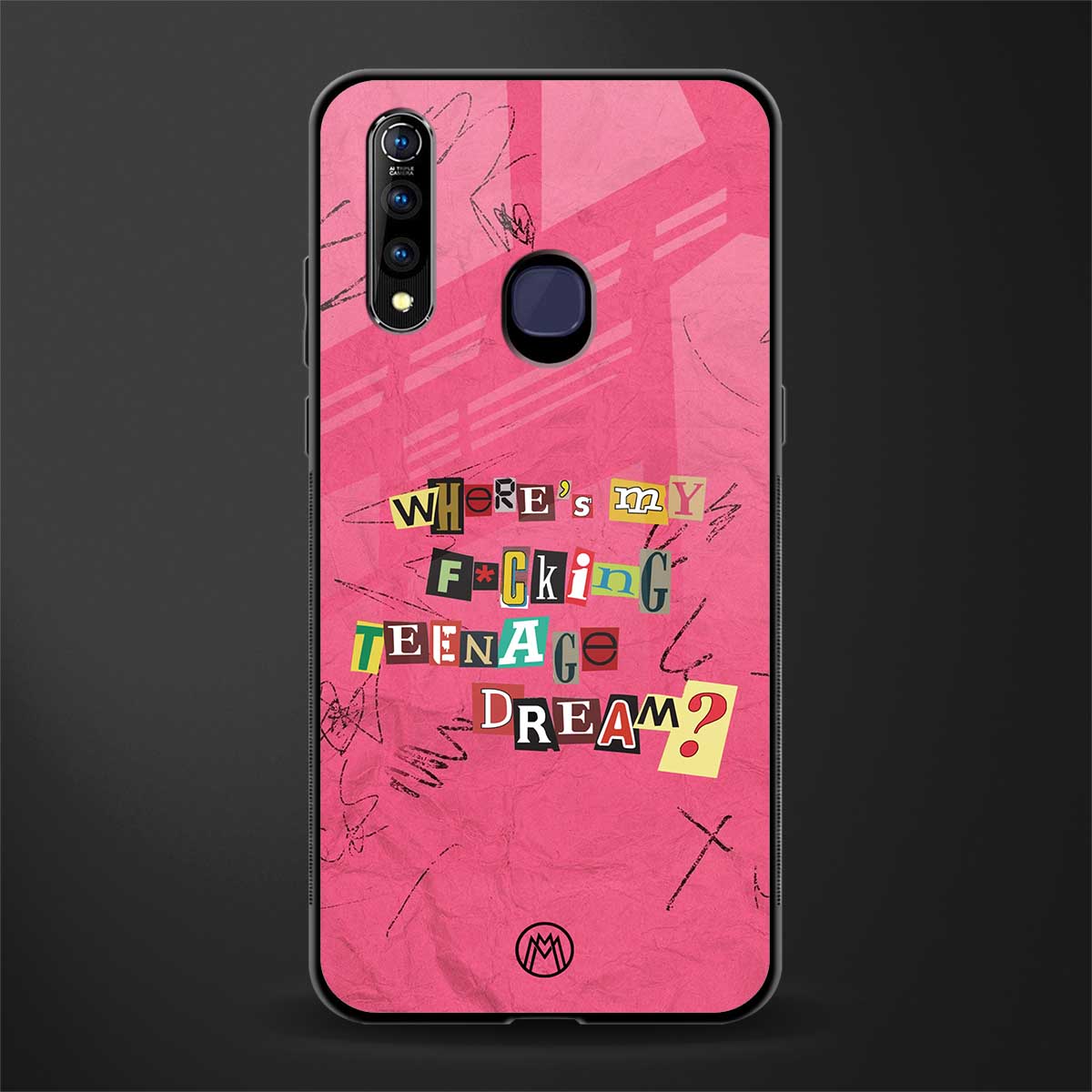 teenage dream glass case for vivo z1 pro image