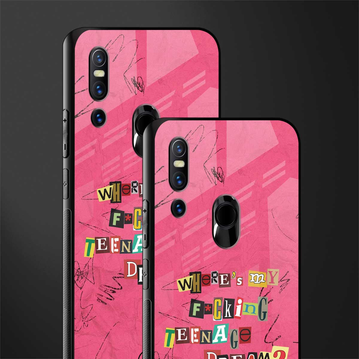 teenage dream glass case for vivo v15 image-2