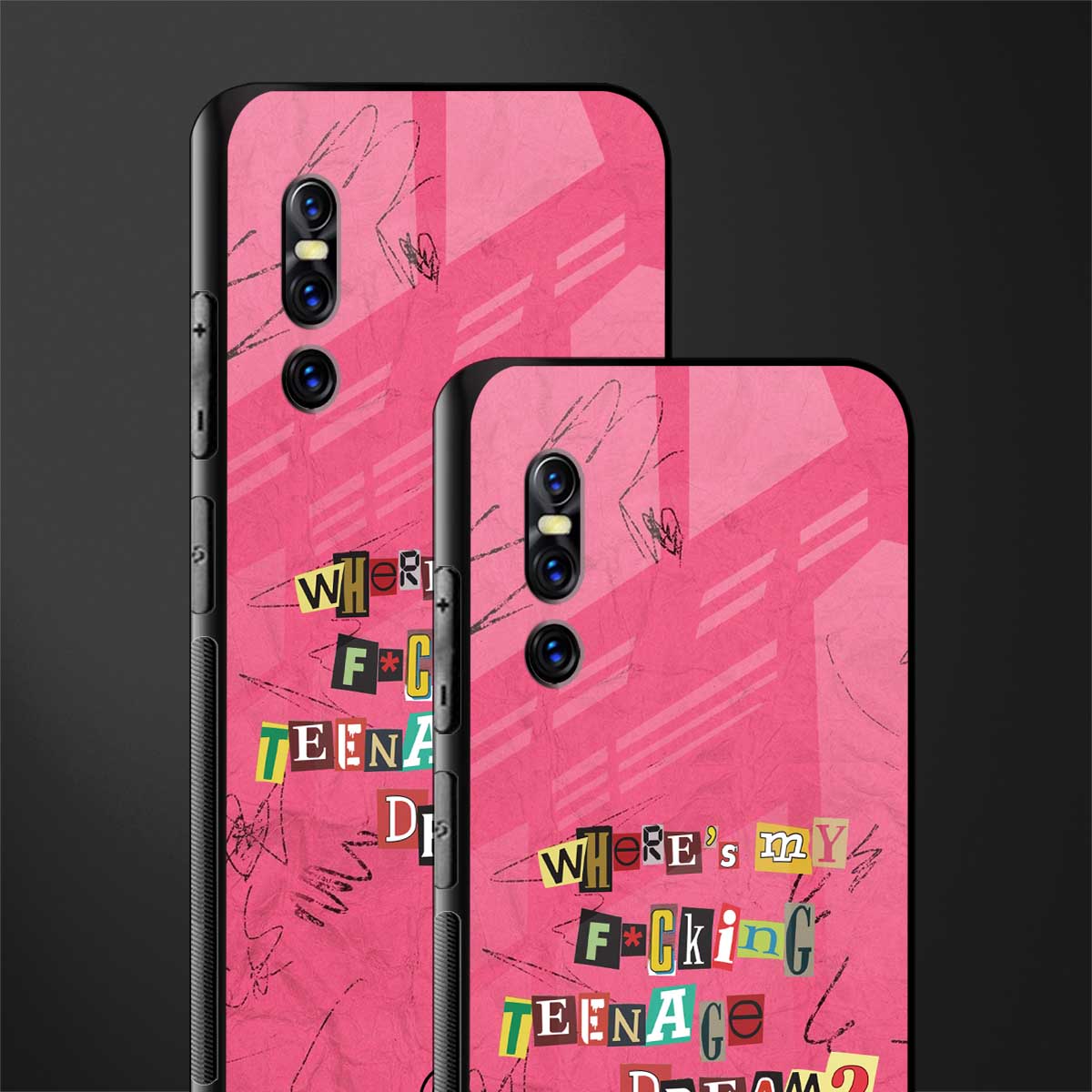teenage dream glass case for vivo v15 pro image-2