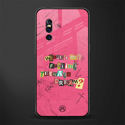 teenage dream glass case for vivo v15 pro image