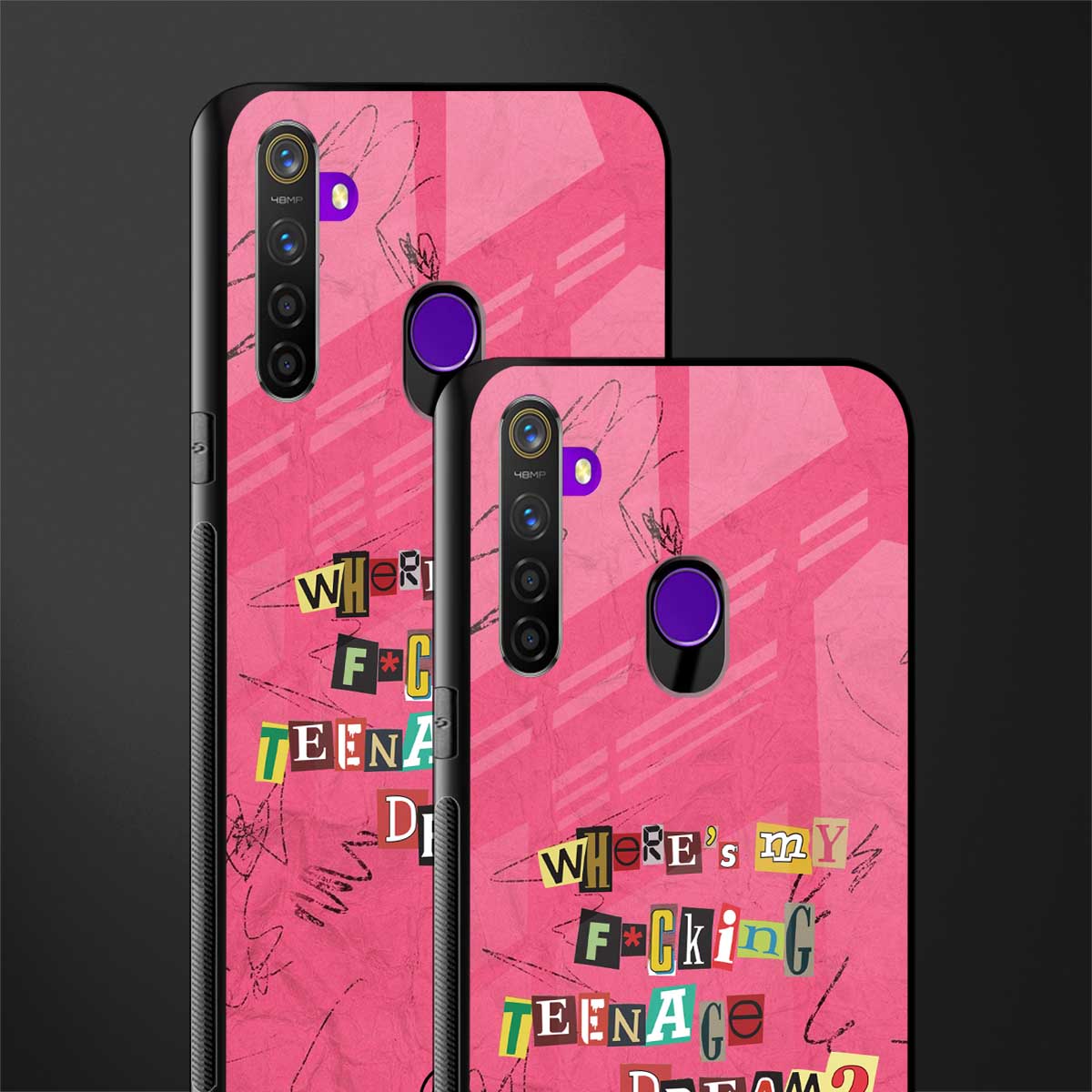 teenage dream glass case for realme 5 pro image-2