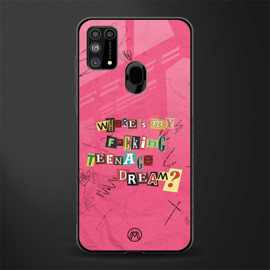 teenage dream glass case for samsung galaxy m31 image