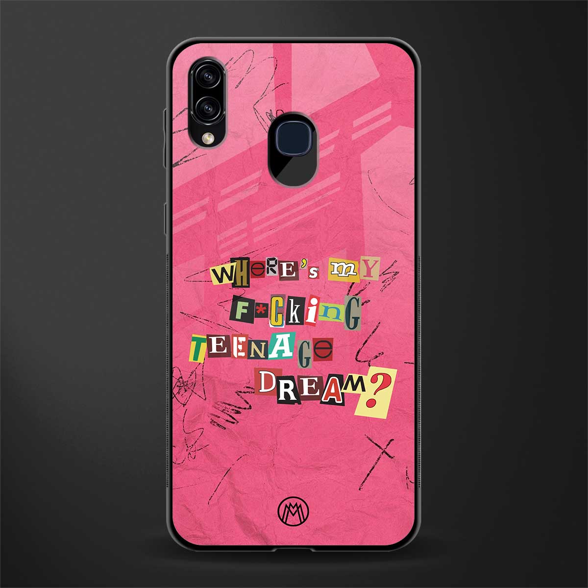 teenage dream glass case for samsung galaxy a20 image