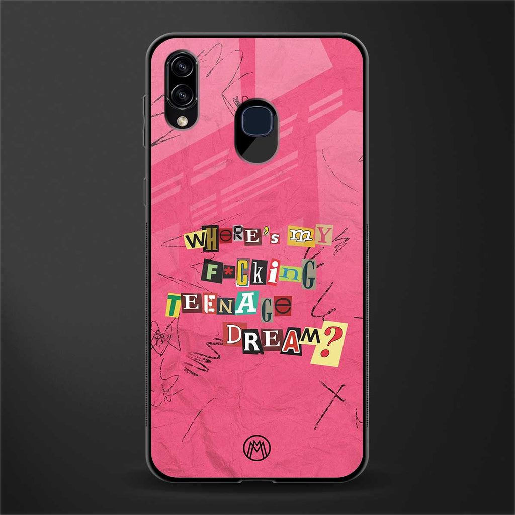 teenage dream glass case for samsung galaxy m10s image