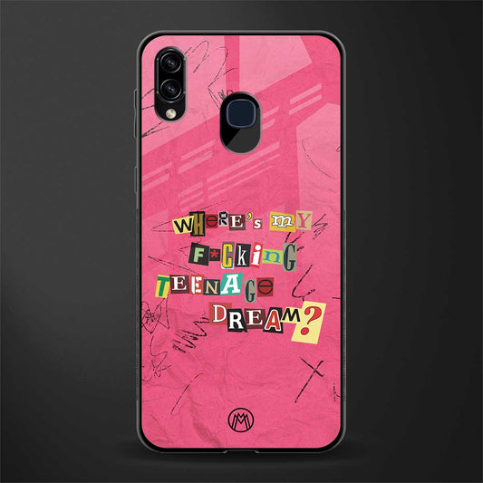 teenage dream glass case for samsung galaxy m10s image