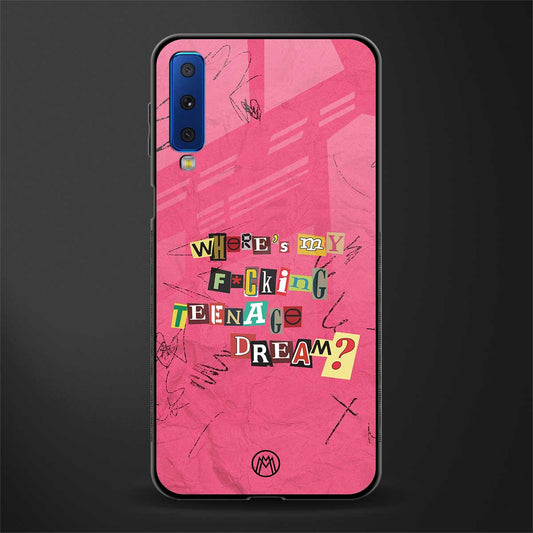 teenage dream glass case for samsung galaxy a7 2018 image