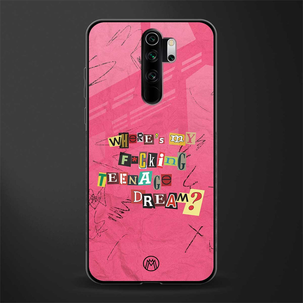 teenage dream glass case for redmi note 8 pro image