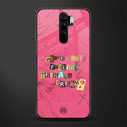 teenage dream glass case for redmi note 8 pro image