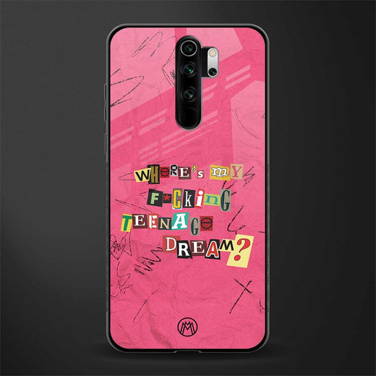 teenage dream glass case for redmi note 8 pro image
