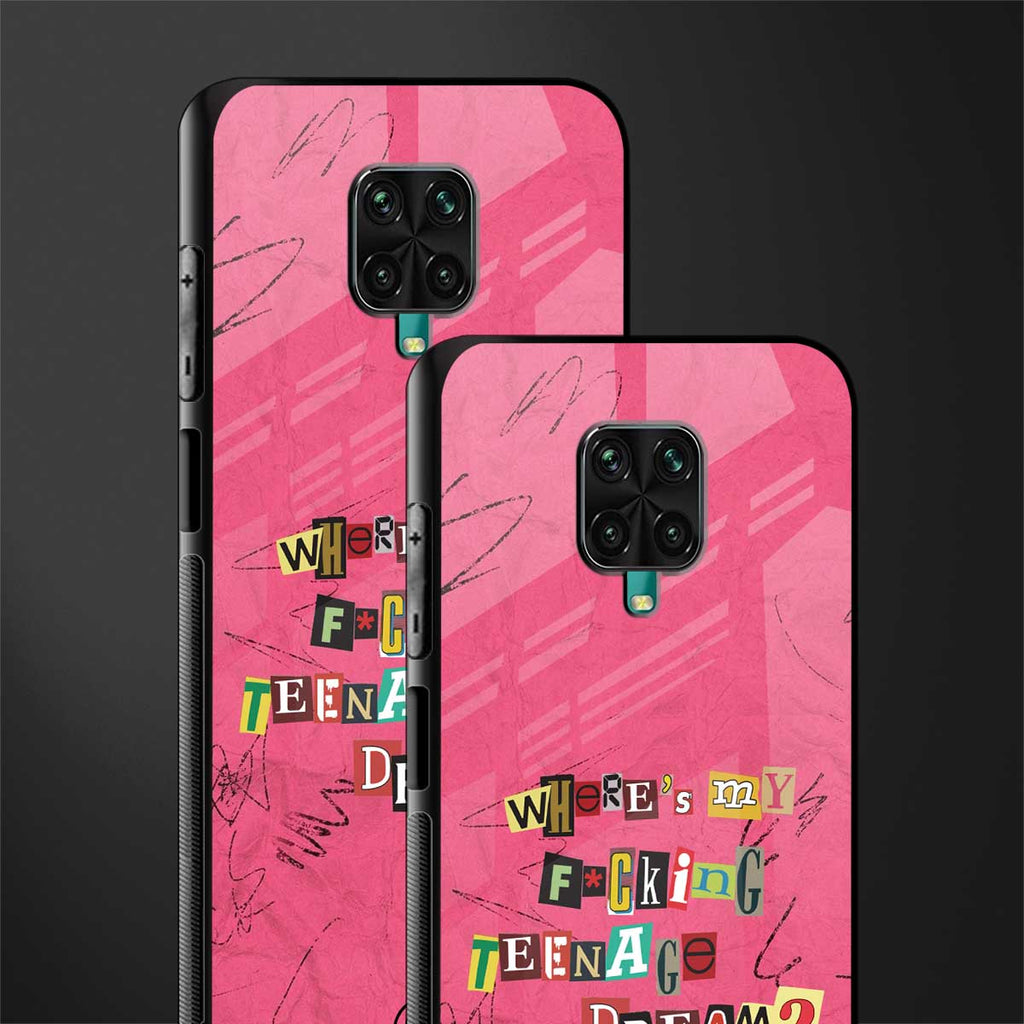 teenage dream glass case for redmi note 9 pro image-2