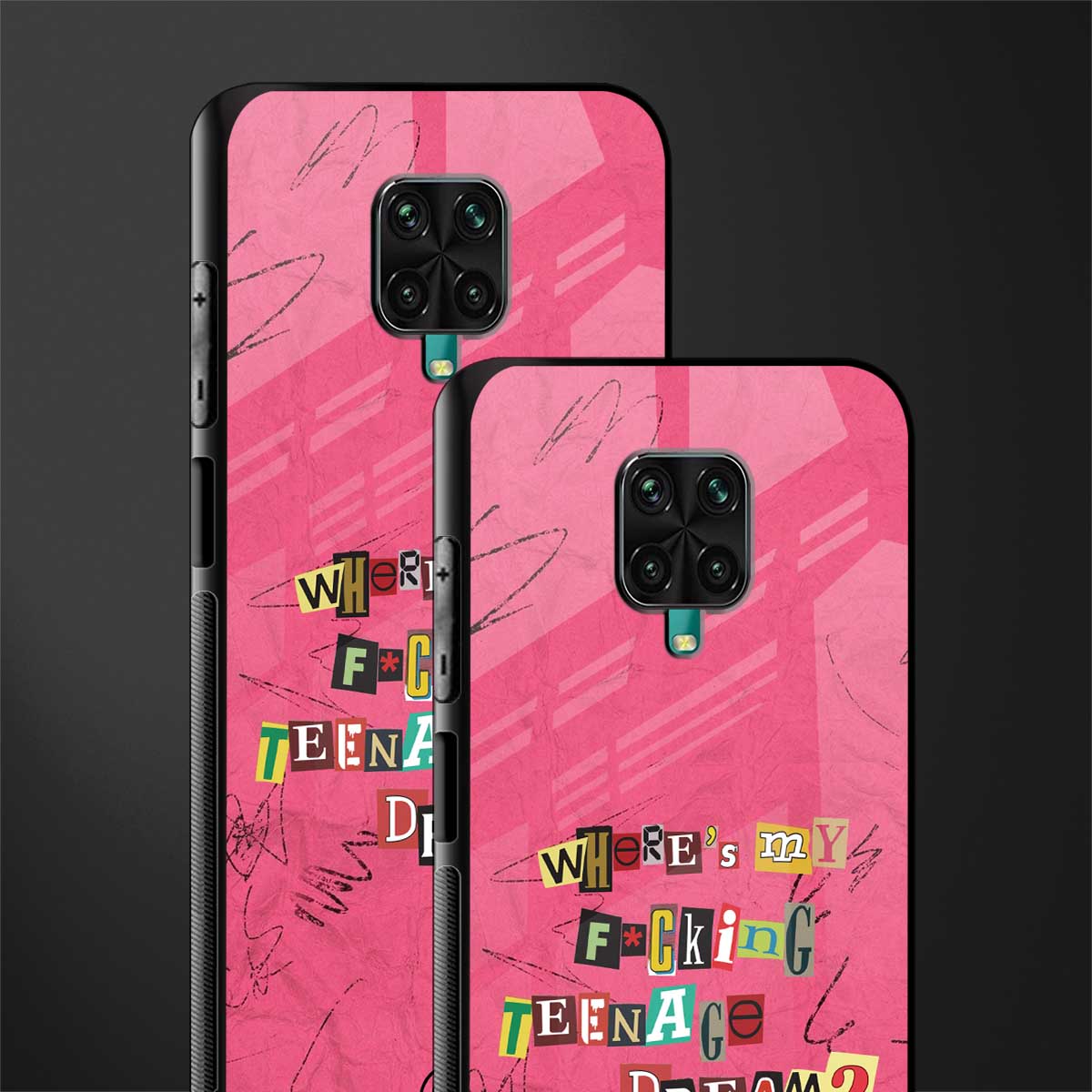 teenage dream glass case for redmi note 9 pro max image-2