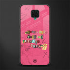 teenage dream glass case for redmi note 9 pro image