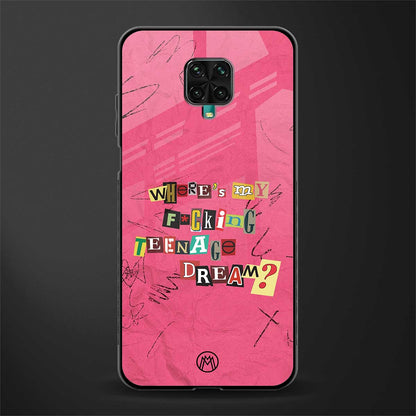 teenage dream glass case for redmi note 9 pro max image