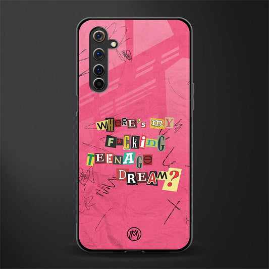 teenage dream glass case for realme 6i image