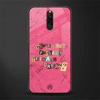 teenage dream glass case for redmi 8 image