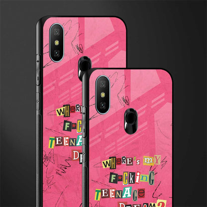 teenage dream glass case for redmi 6 pro image-2