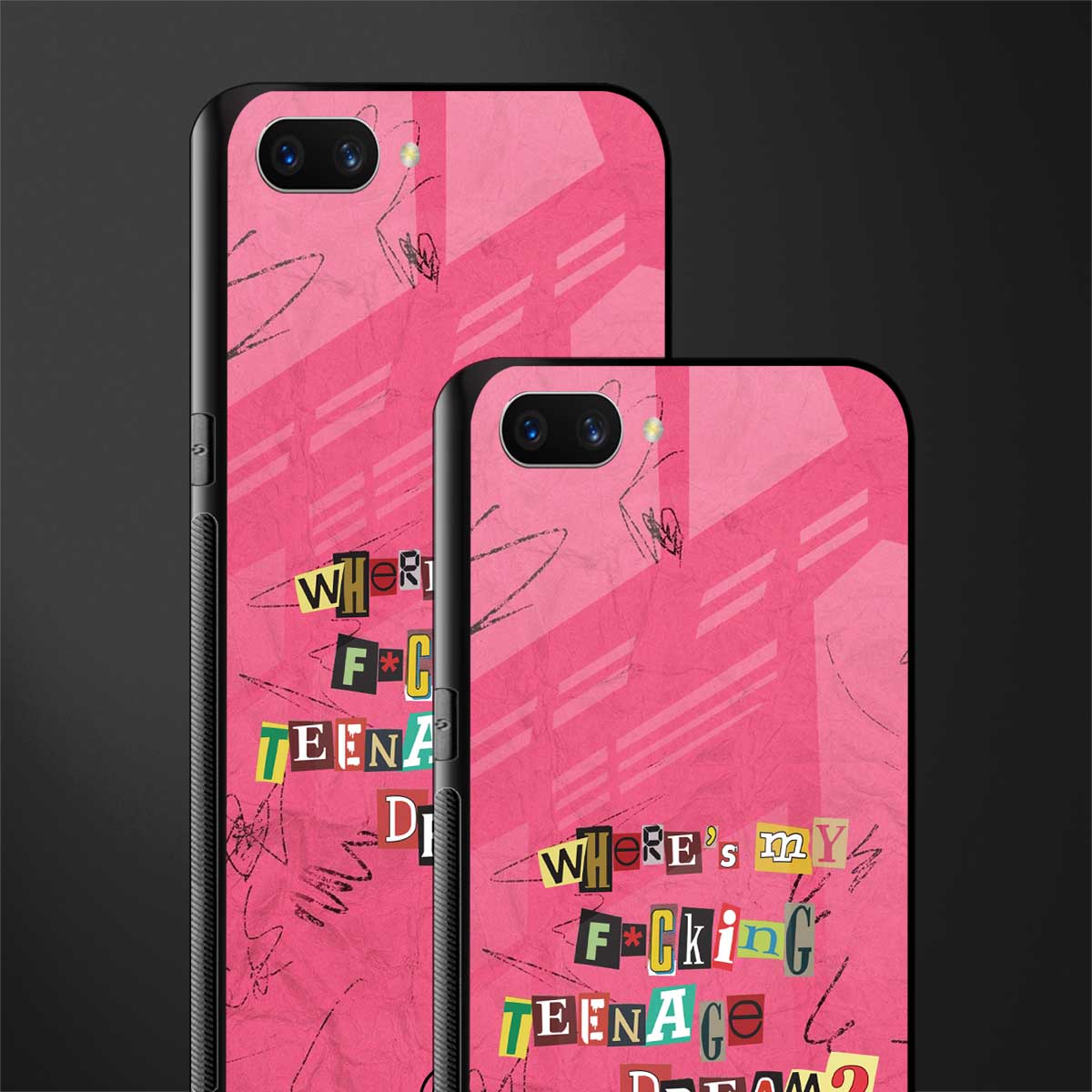 teenage dream glass case for realme c1 image-2