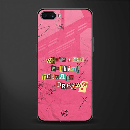 teenage dream glass case for realme c1 image