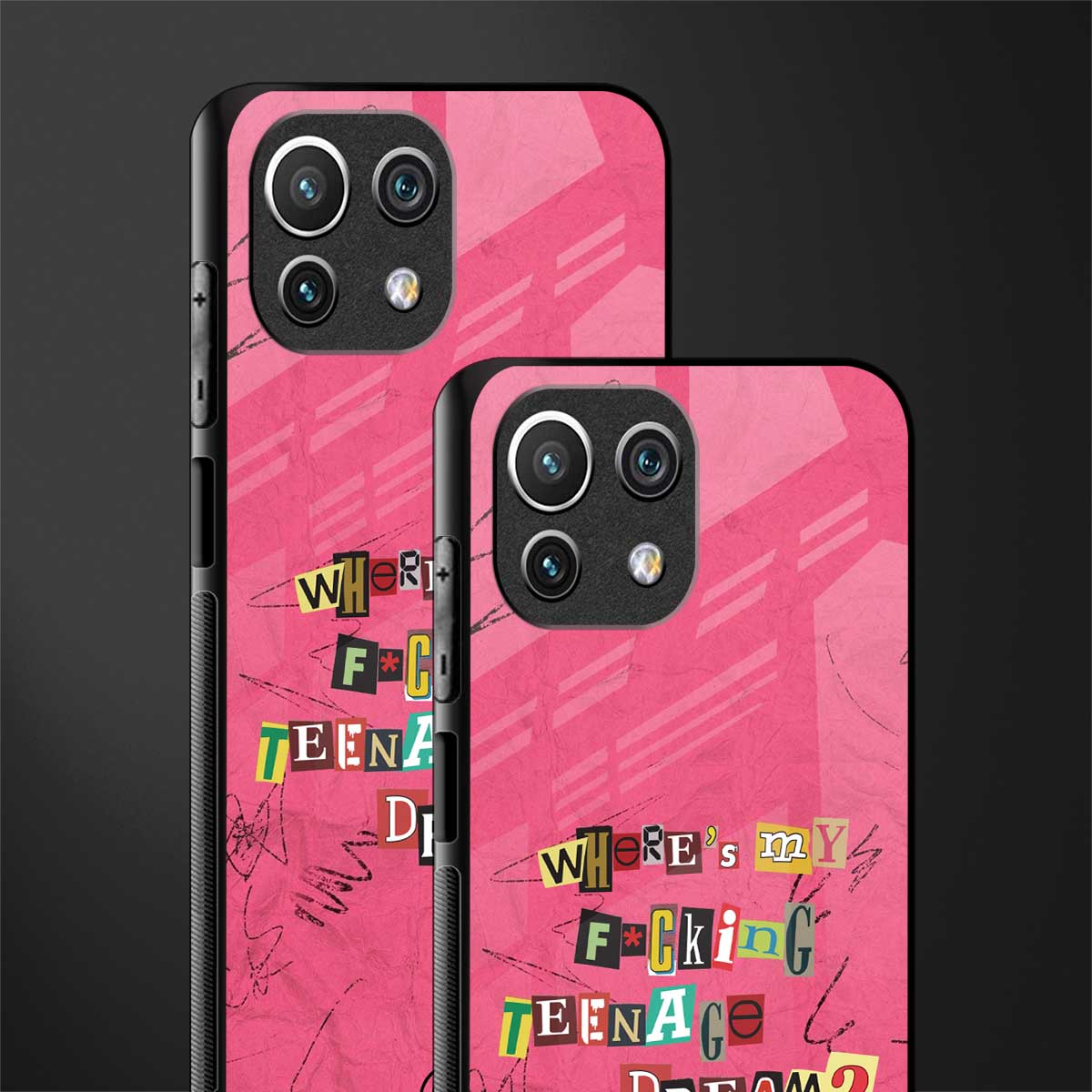 teenage dream glass case for mi 11 lite image-2