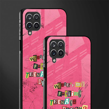 teenage dream back phone cover | glass case for samsung galaxy a22 4g