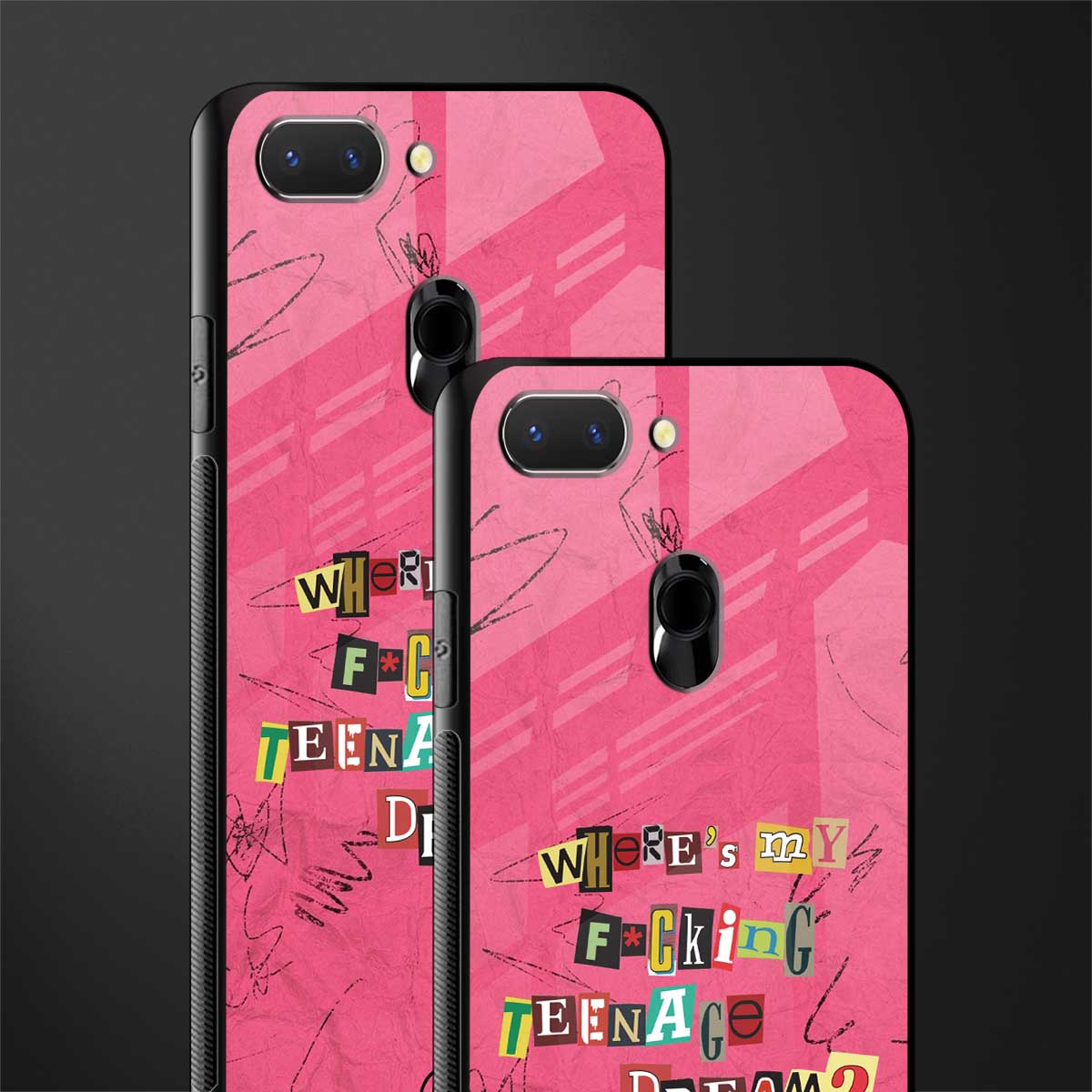 teenage dream glass case for oppo a5 image-2