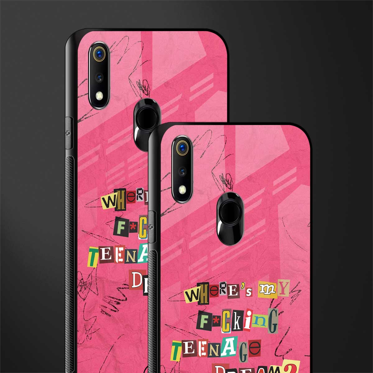 teenage dream glass case for realme 3 pro image-2