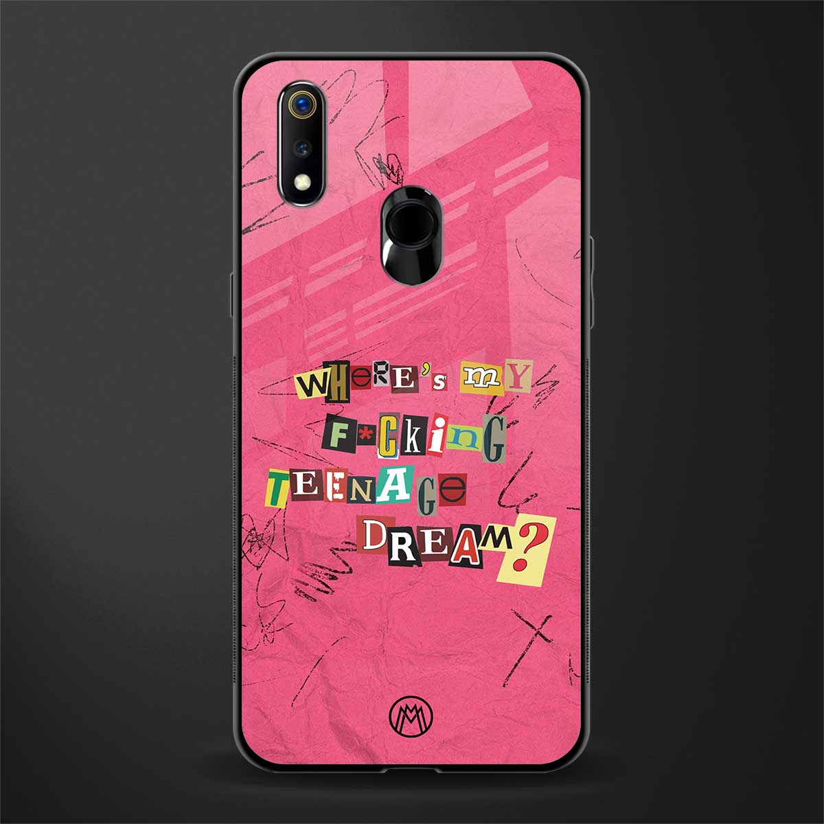 teenage dream glass case for realme 3 pro image