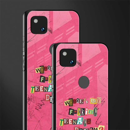 teenage dream back phone cover | glass case for google pixel 4a 4g