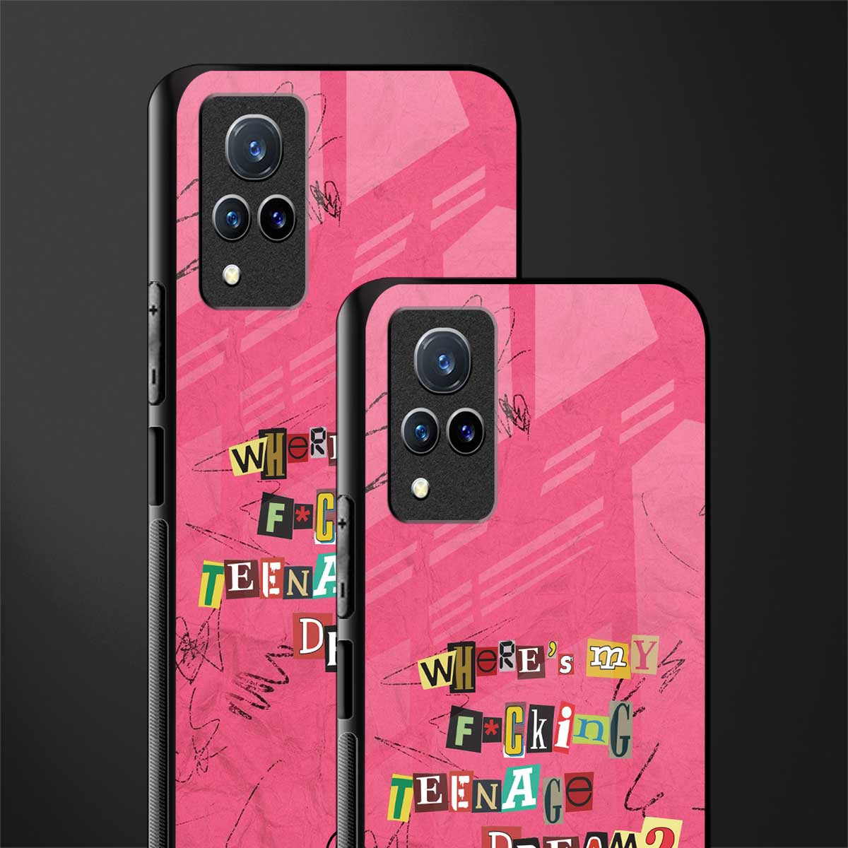 teenage dream glass case for vivo v21 5g image-2