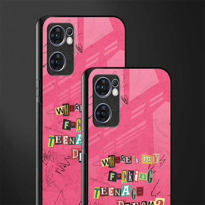 teenage dream glass case for oppo reno7 5g image-2