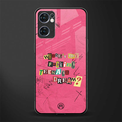 teenage dream glass case for oppo reno7 5g image