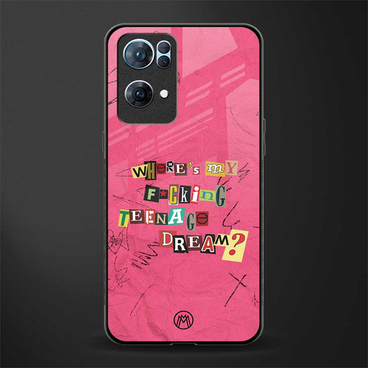 teenage dream glass case for oppo reno7 pro 5g image