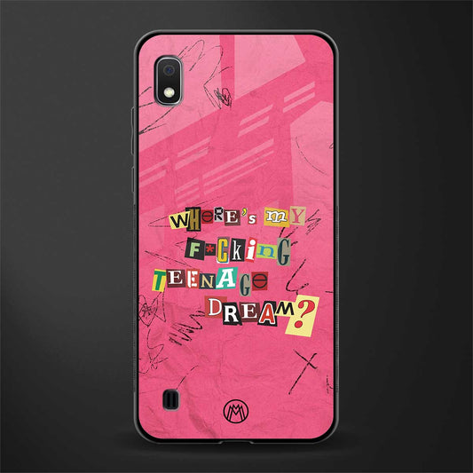 teenage dream glass case for samsung galaxy a10 image