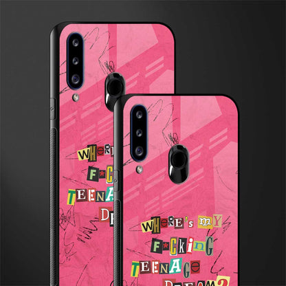 teenage dream glass case for samsung galaxy a20s image-2