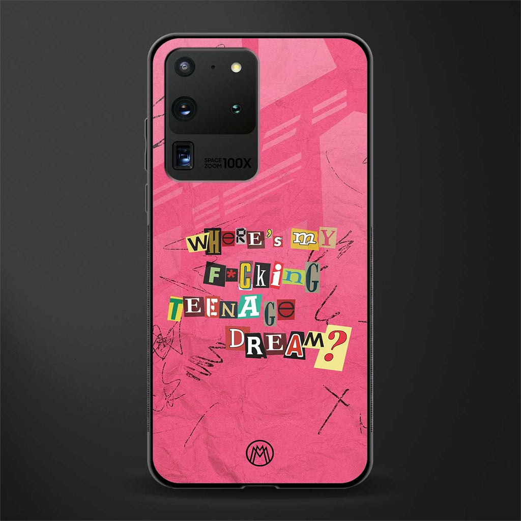 teenage dream glass case for samsung galaxy s20 ultra image