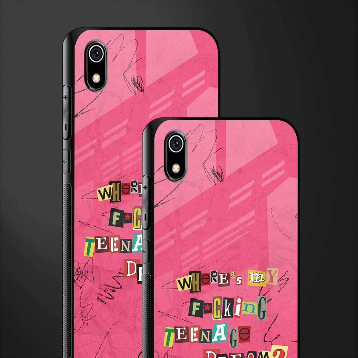 teenage dream glass case for redmi 7a image-2