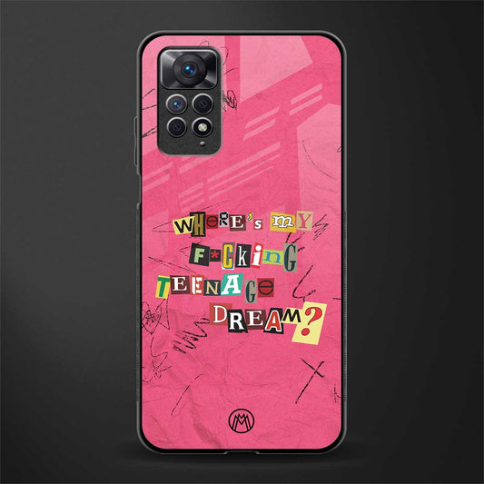 teenage dream glass case for redmi note 11 pro image