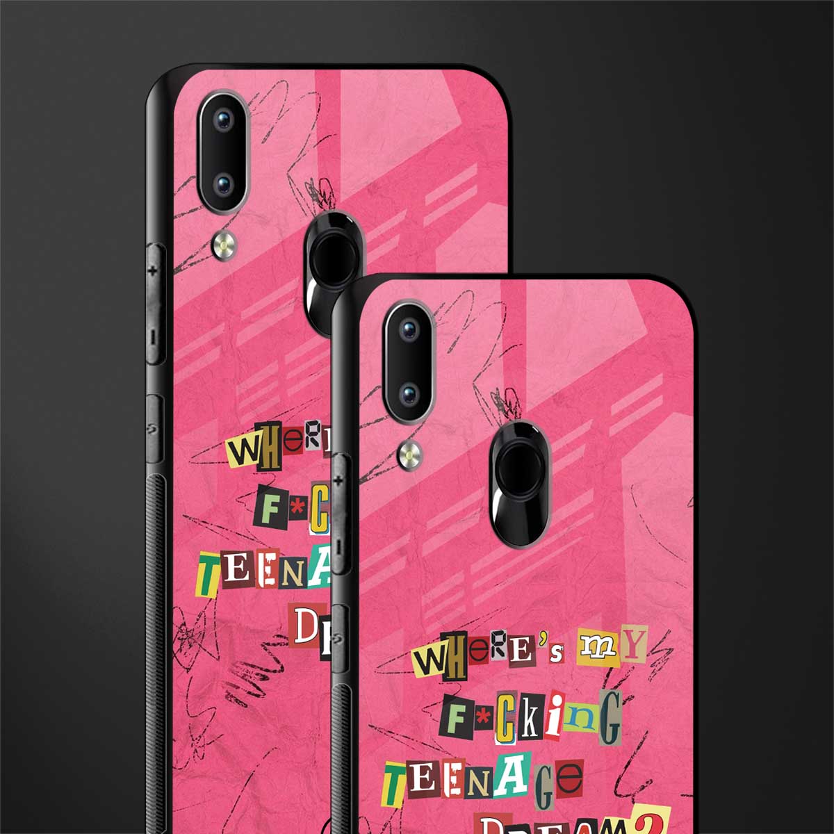 teenage dream glass case for vivo y91 image-2