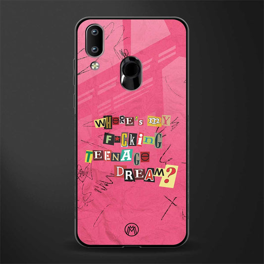 teenage dream glass case for vivo y91 image