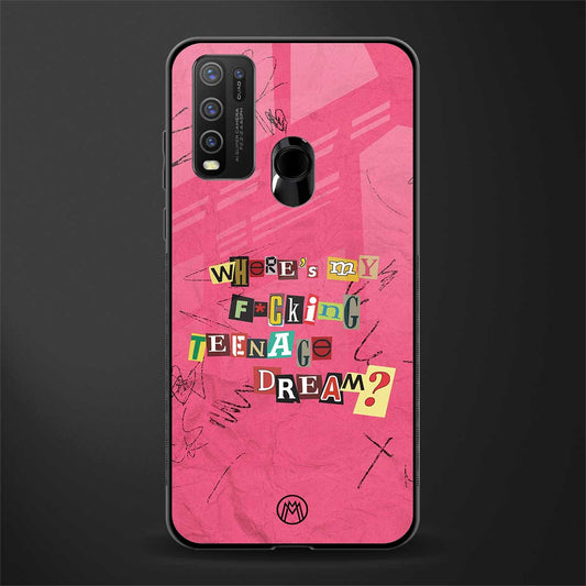teenage dream glass case for vivo y50 image