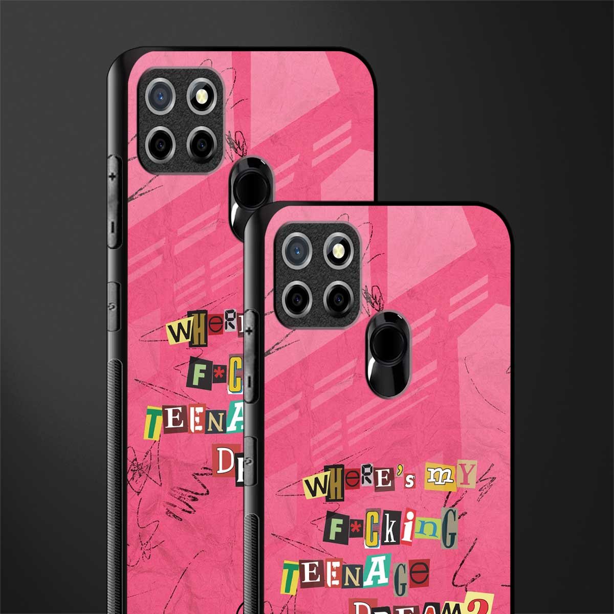 teenage dream glass case for realme narzo 30a image-2