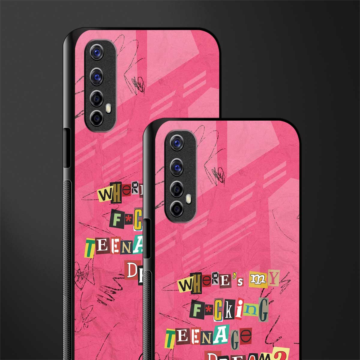 teenage dream glass case for realme 7 image-2
