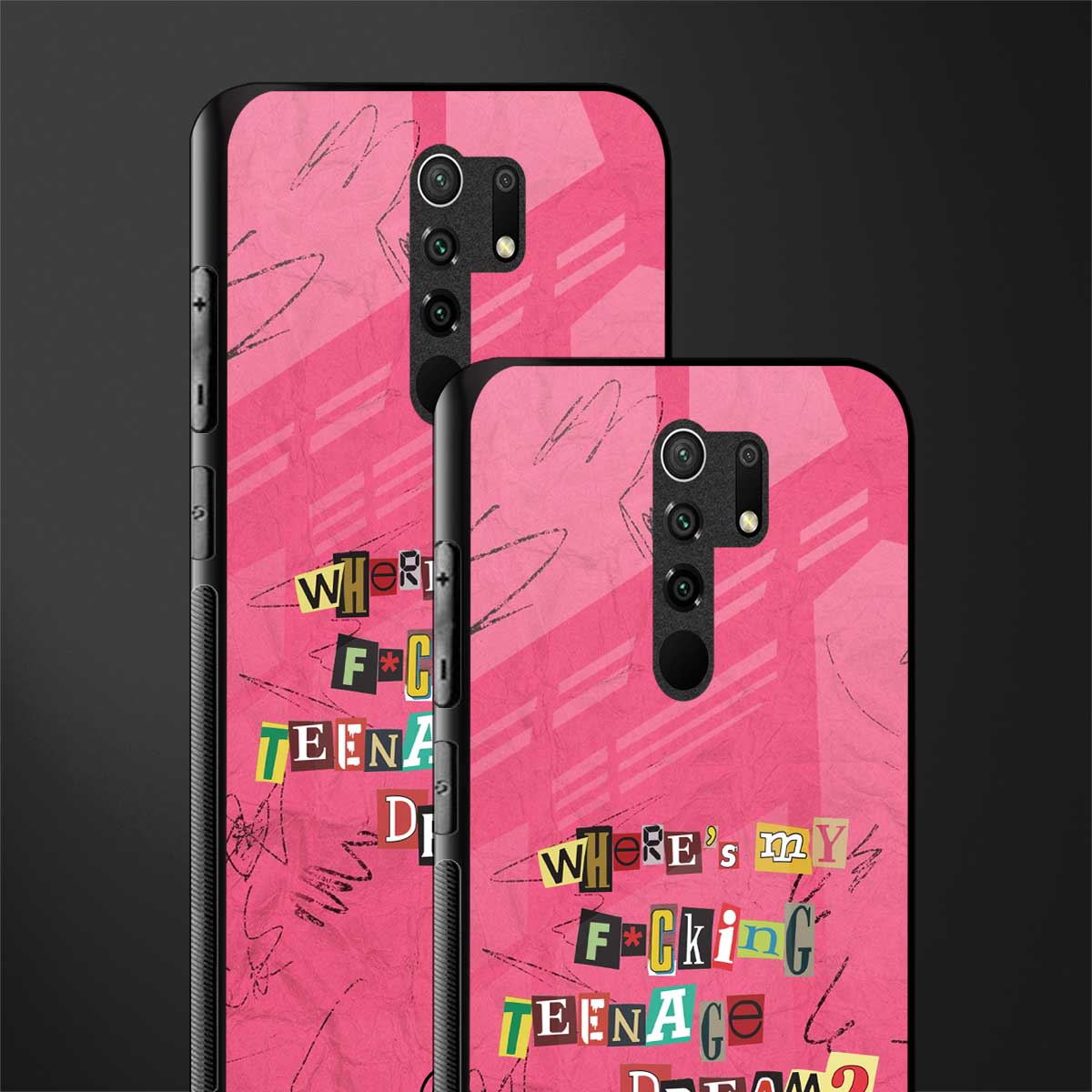 teenage dream glass case for redmi 9 prime image-2